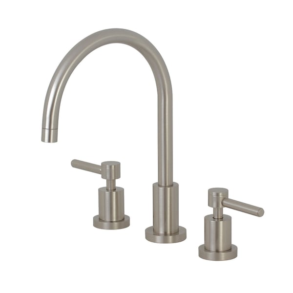 KS8728DLLS Widespread Kitchen Faucet, Brushed Nickel